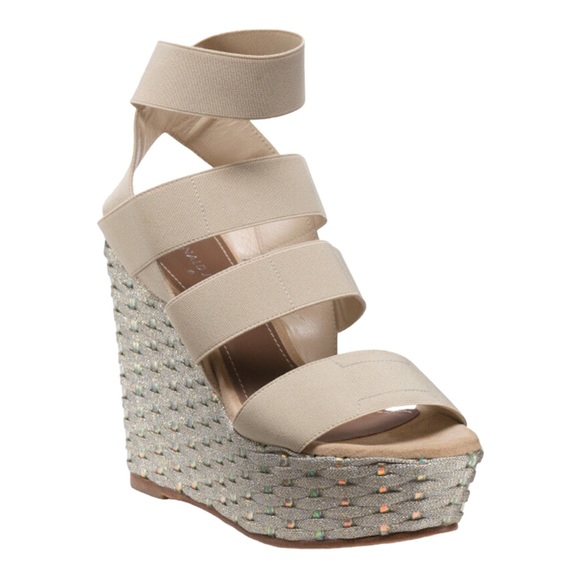 Donald J Pliner WINNIE Basic Elastic Platform black wedges - Picture 13 of 13